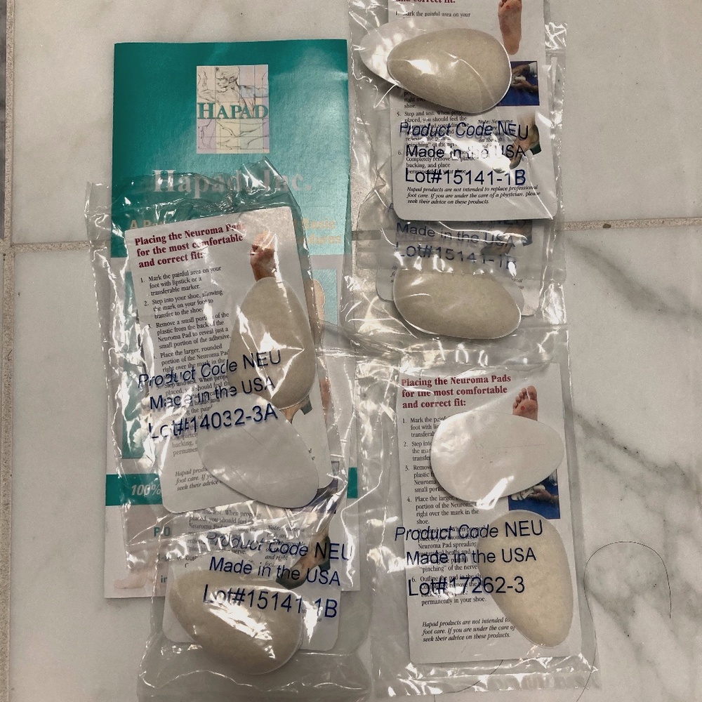 Hapad Neuroma Pads, NWT, 5 pairs, 1/4" size
